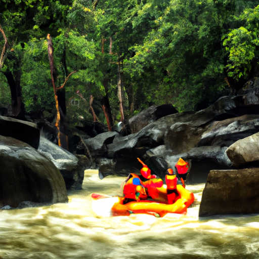 5. תמונה המתעדת את החוויה המרגשת של רפטינג בנהר בתאילנד